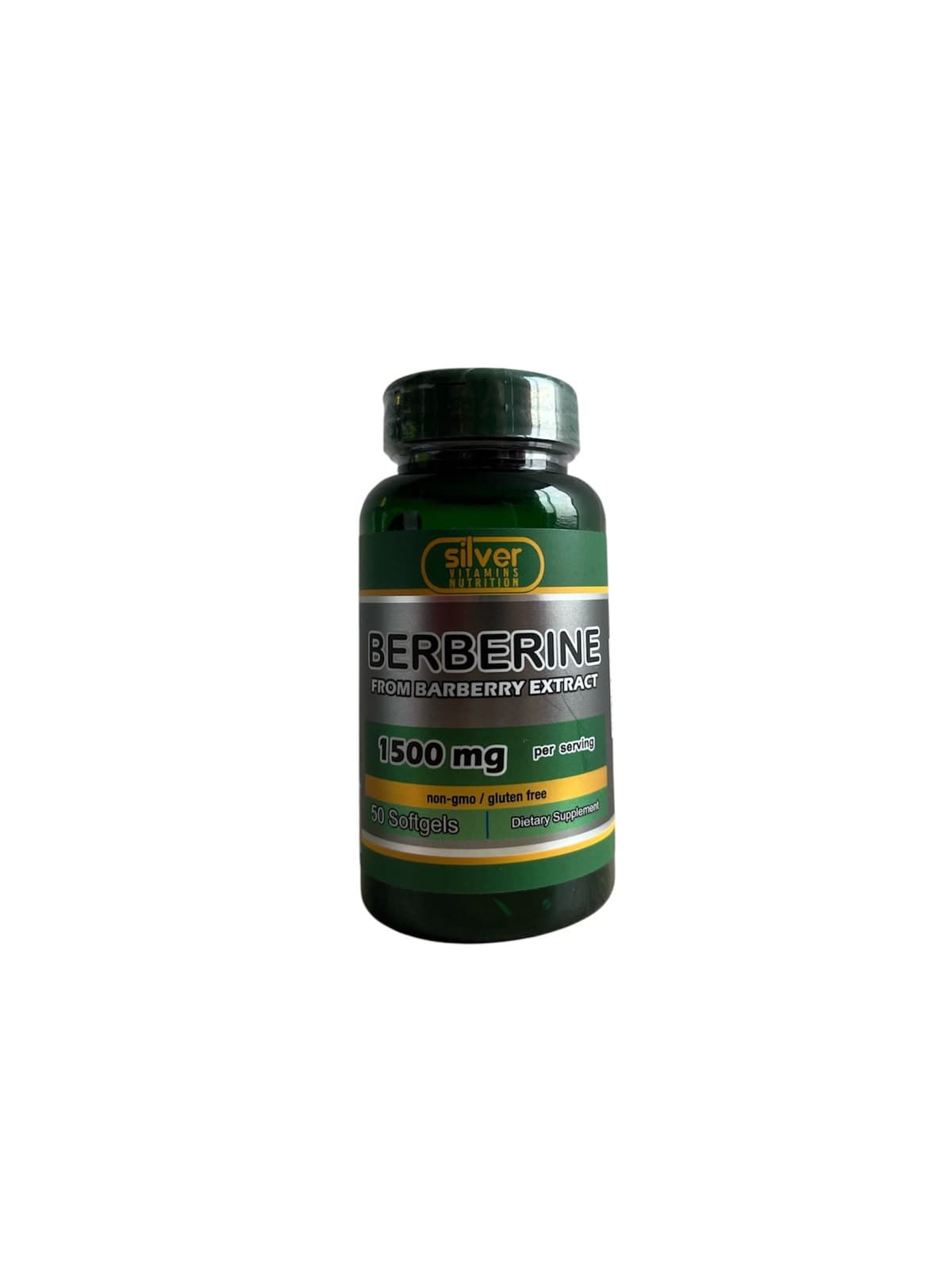 Berberine 1500 mg Silver Vitamins Nutrition – 50 softgels 50 SOFTGEL — producto natural | Tienda Natu Colombia